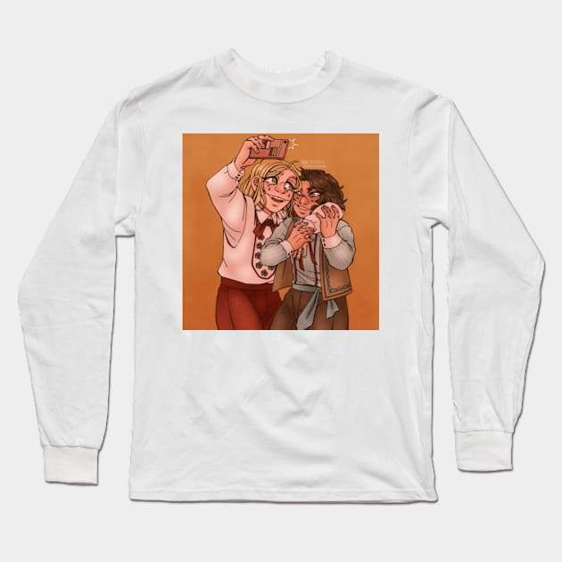 Selfie Long Sleeve T-Shirt by paperstarzz